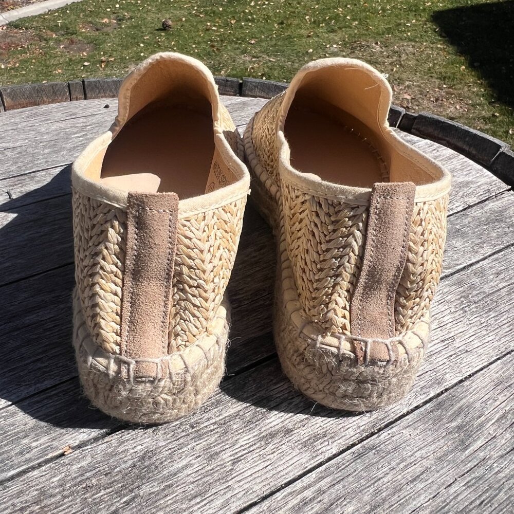 NWT La Canadienne Clay Rattan Platform Loafer - Size 8.5 - Picture 9 of 16